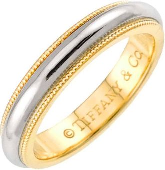Tiffany & Co. Yellow Gold (18K) Platinum 950 Band Ring (Pre-Owned)