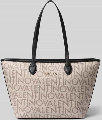 Valentino Handbags Shopper mit Logo-Muster und Label-Applikation in Black, Gr&ouml;&szlig;e 1