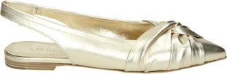 Kennel & Schmenger Gouden Sling-back Sandaal Leer Rubber - Dames - Ballerinas - Grijs - 37 1/2 EU - Leer - Schoenen