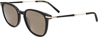 Ferragamo Mens SF1015S 52 001 Sunglasses - Black - One Size