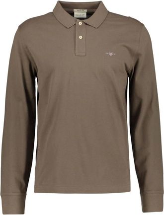 GANT Tops, Heren, Bruin, XL, Polo Shirts