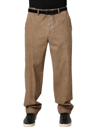 Domenico Tagliente Cotton Straight Leg Men Trouser Mens Pants