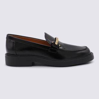 Tod's Black Leather Loafers