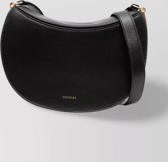 Wandler adjustable strap curved shape shoulder bag