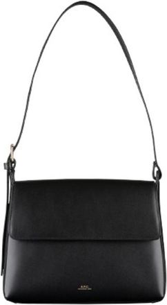 A.P.C. Ladies Noir Virginie Flap Bag