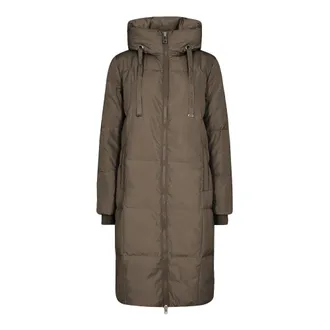 Mos Mosh Down Coats, female, Brown, 2XL, Square Down Coat Slate Black