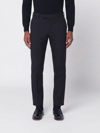 Pantaloni Torino Pantaloni slim fit in lana vergine con chiusura decentrata