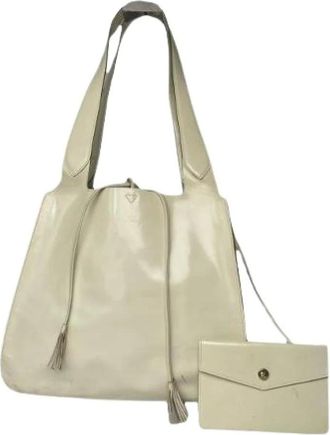 Ferragamo Pre-owned Shoulder Bags, female, White, Size: ONE SIZE Pre-owned Shoulder Bag