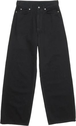Acne Studios Jeans met logopatch - Zwart