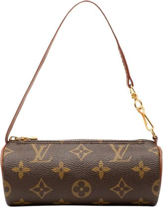 Louis Vuitton Pre-owned Mini Cylindrical Bag - Dames - Vintage Mini Tas - Bruin - ONE Size - Vintage