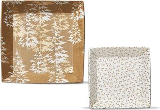 Tag Winter Wonderland Decorative Holiday Tray in Gold at Nordstrom