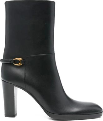 Saint Laurent Heeled Boots, female, Black, Size: 6 1/2 US Sulpice 80 Bootie