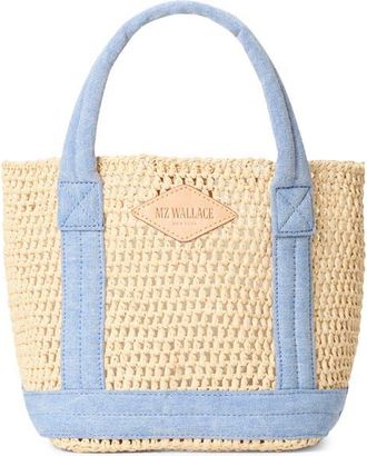 MZ Wallace Mini Crochet Tote in Crochet/true Light Denim at Nordstrom