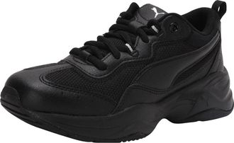 Puma Womens Cilia Trainers, Black Silver Peach Bud, 8.5 UK