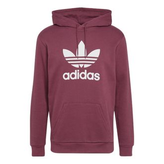 adidas Adicolor Classics Trefoil Hoodie Burgundy Victory Crimson White H06666