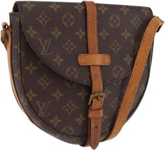 Louis Vuitton Pre-owned Vintage Monogram Shoulder Bag - Dames - Vintage Schoudertas - Bruin - ONE Size - Leer - Vintage