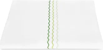 Matouk Axel Embroidered Duvet Cover in Spring Green at Nordstrom, Size Full