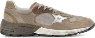 Golden Goose Deluxe Brand Dove Grey Mesh And Suede Dad New Sneakers
