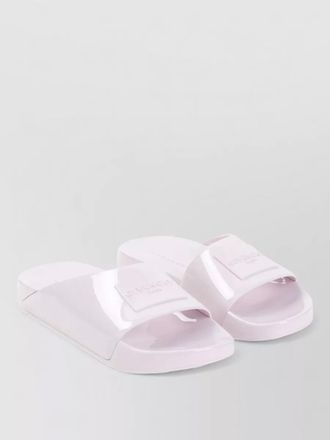 Givenchy logo rubber slides flat sole design