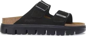 Birkenstock Womens Arizona Pap Chunky Sandal In Black/black