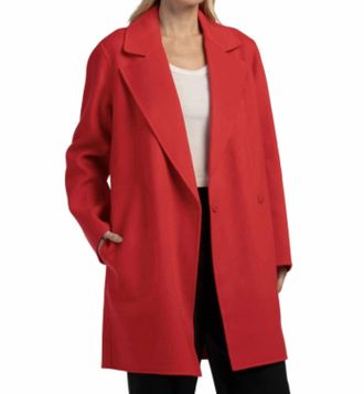 Theory Boy Coat In Red