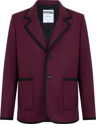 Moschino Elegant Jas - Heren - Blazers - Rood - L - Wol - Jassen