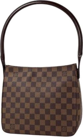 Louis Vuitton Pre-owned Damier Canvas Tote - Dames - Vintage Schoudertas - Bruin - ONE Size - Vintage