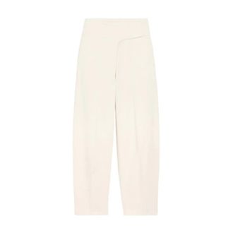 Ami Wide Trousers, female, Beige, Size: W27 Wrapped Belted Ballon Fit Jeans