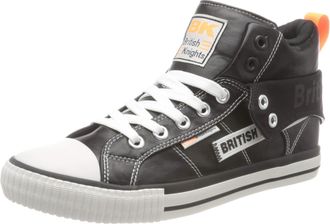 British Knights British Knights Mens Roco Tag Trainers, Black Neon Orange, 10 UK