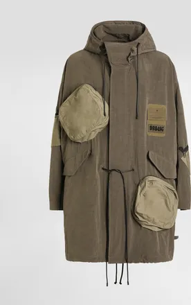 Dolce & Gabbana Hooded Parka - Man Coats And Jackets Green 46