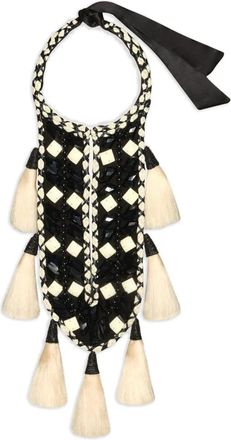 Johanna Ortiz Collana Luxury Craft con nappine - Nero