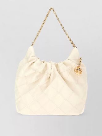 Tory Burch nappa leather fleming mini bucket bag
