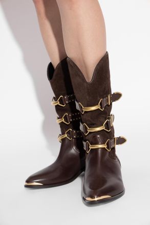 Isabel Marant Cowboy Boots Mexia, Womens, Brown