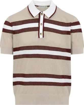 Dries Van Noten Heren T-shirts & Polos Kleding Beige Ss 26 - Heren - Polos - Beige - XL - Tops
