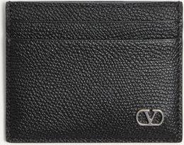 Valentino Garavani Portacarte Valentino Garavani VLogo Signature In Vitello Granato Uomo NERO UNI