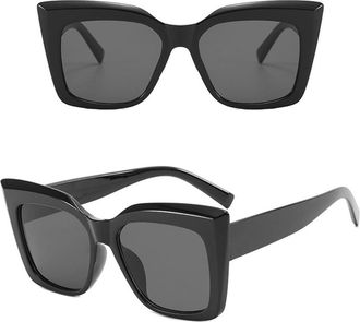 Generic For Women Sunglasses Fashion Trendy Shape Sun glasses For Women UV Protection Sunglasses Men,Black Gray 2026