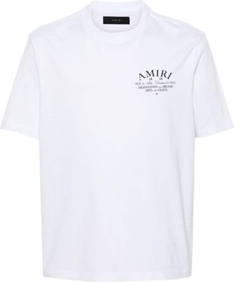 Amiri logo-print cotton T-shirt - men - Cotton - M - White