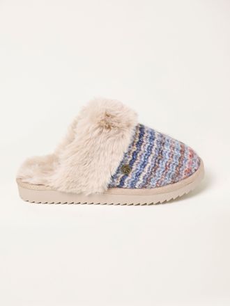 Fat Face FatFace Kaia Blue Knit Mule