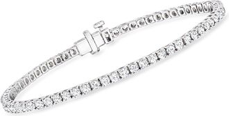 Ross-Simons Lab-Grown Diamond Tennis Bracelet in Sterling Silver