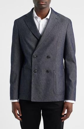 BOSS Hanry Double Breasted Sportcoat in Dark Grey at Nordstrom Rack, Size 38 Regular