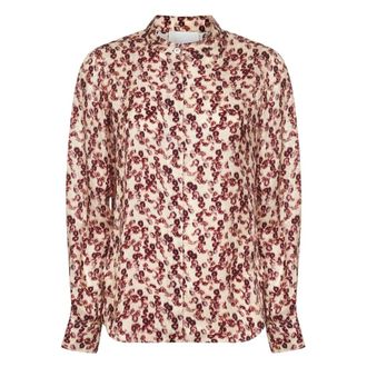 Isabel Marant Shirts, female, Brown, M, Paisley Floral Jacquard Shirt Brown