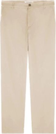 Maison Kitsun&eacute; Klassieke Straight Chino Broek - Heren - Straight fit broeken - Beige - 2XS - Katoen - Broeken