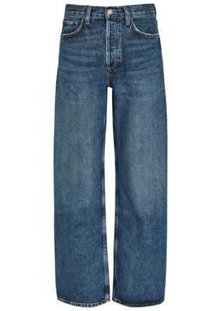 A Gold E Agolde Arc 32in Wide-leg Jeans - Blue - 27 (W27 / UK8-10 / S)