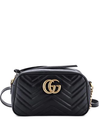 Gucci Borsa a tracolla GG Marmont piccola in pelle matelass&eacute; - Nero