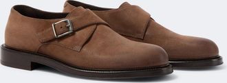 Brunello Cucinelli Zapatos monk de piel con cuentas Monili