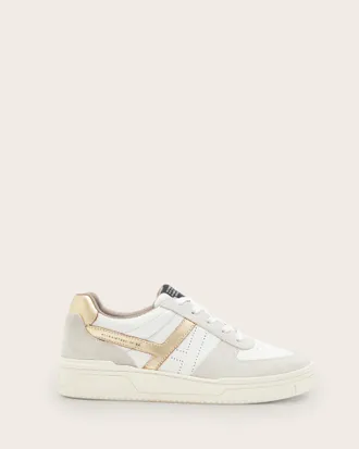 AllSaints Vix Low Top Round Toe Suede Sneakers