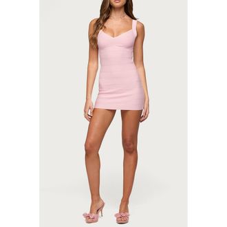 Edikted Cecilya Bandage Minidress in Light-Pink at Nordstrom, Size X-Small