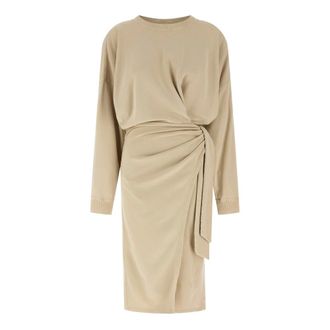 Isabel Marant Dames, Jurken, Beige, Maat: XS Katoen