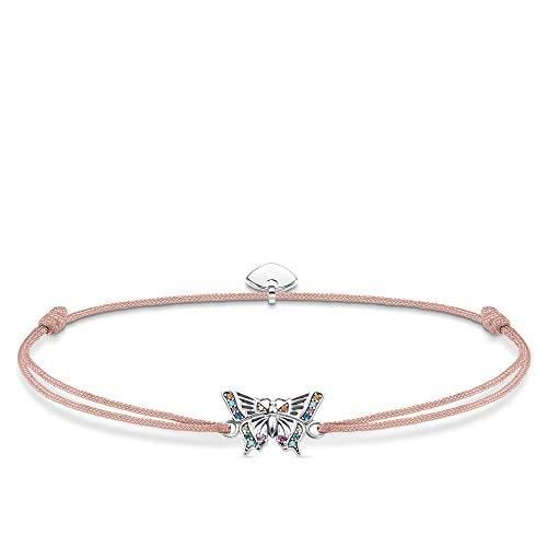 Breloque Femme Argent 925 Vermeil THOMAS SABO Breloque Papillon Femme En Argent Sterling 925 - Vermeil Et Pierres Colorées - 1809-488-7 Bijou Coloré Tendance