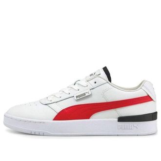 Puma Unisex Clasico Sneakers White/Red/Black 381109-03